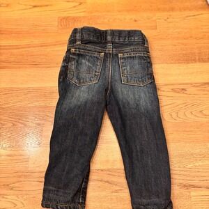 Baby Gap Kids Jeans Blue Denim Fleece Lined Adjustable Waist 18 24M